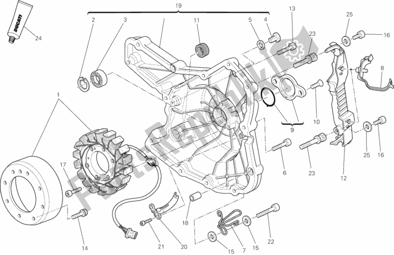 Toutes les pièces pour le Générateur du Ducati Monster 795-Thai 2013